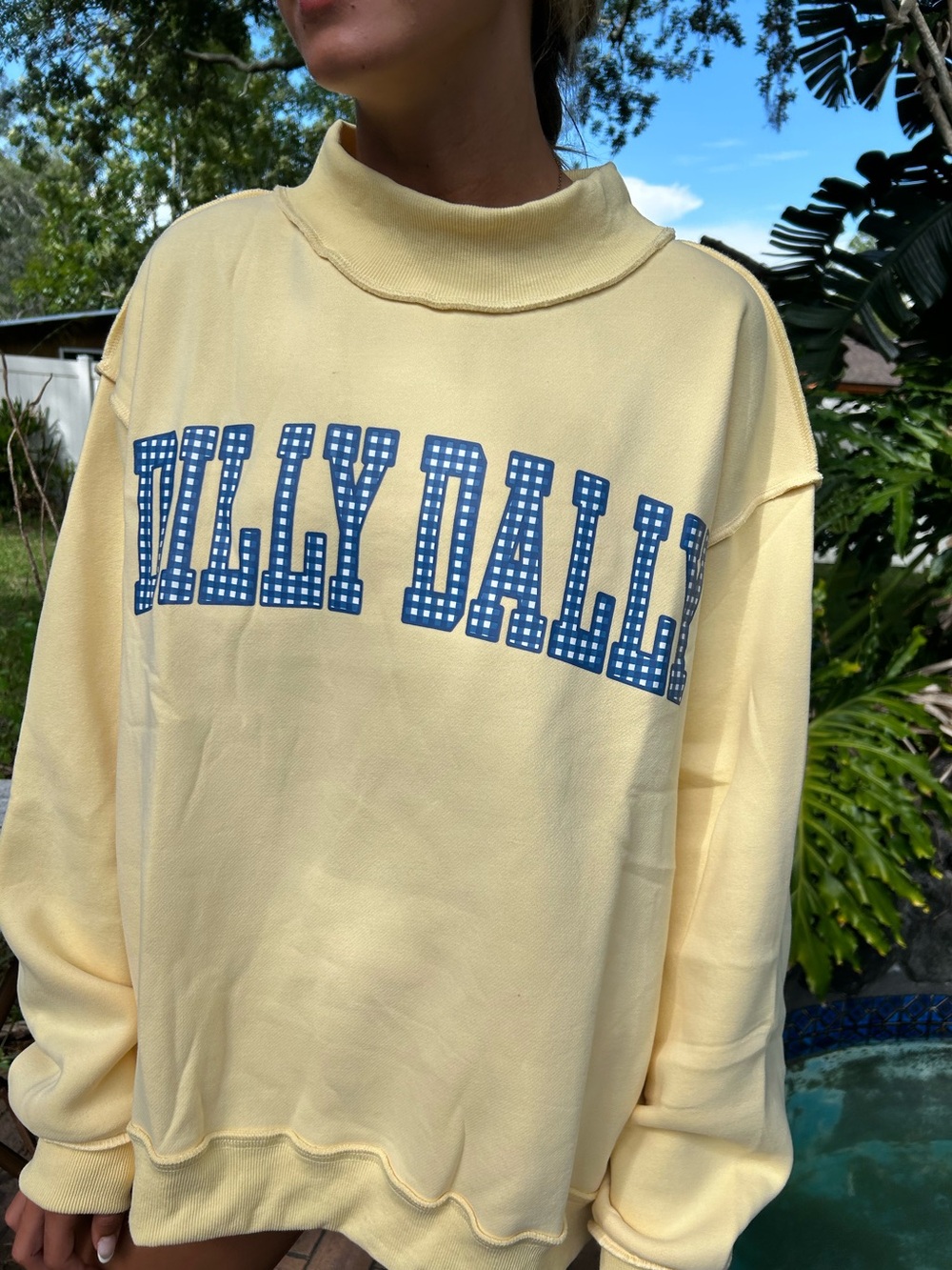 Butter mock neck Sweatshirt dilly dally - Picture 2 of 11